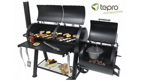 Tepro Massieve houtskool barbecue met afdekhoes
