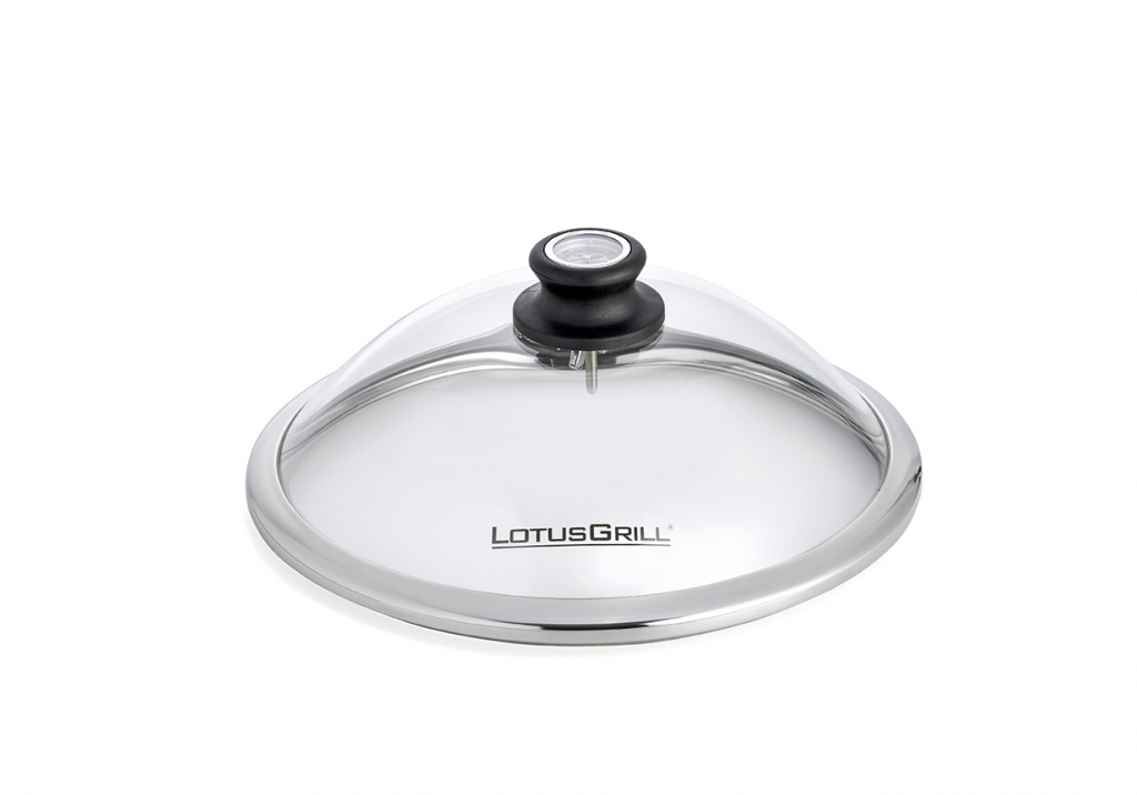 lotusgrill glazen deksel voor mini Ø290mm met geïntegreerde thermometer