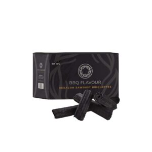 bbq flavour accessoire houtskool sawdust briquettes hexagon kg rettes hexagon 10 hexagon