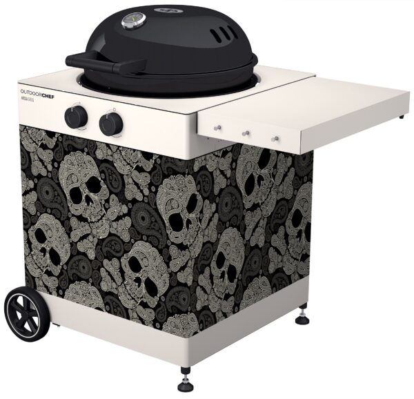 outdoorchef bbq accessoire uitwisselbaar front voor arosa 570 g skull paisly