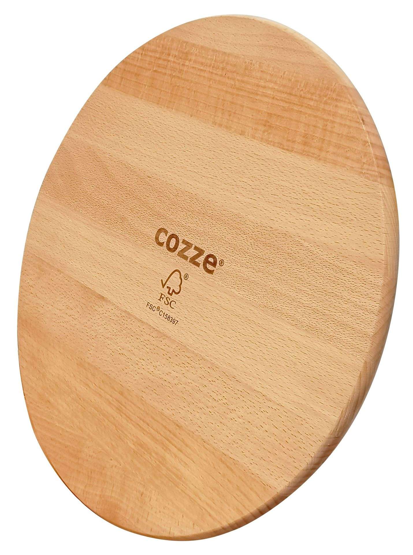 cozze serveerplank voor pizza bamboe diameter 35 cm