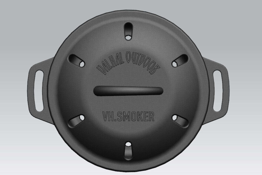 valhal bbq accessoire rookbox gietijzer Ã¸ 17 cm