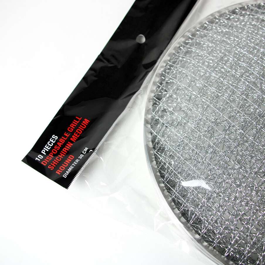 shichirin tafelgrill rond accessoire wegwerp rooster 10 stuks