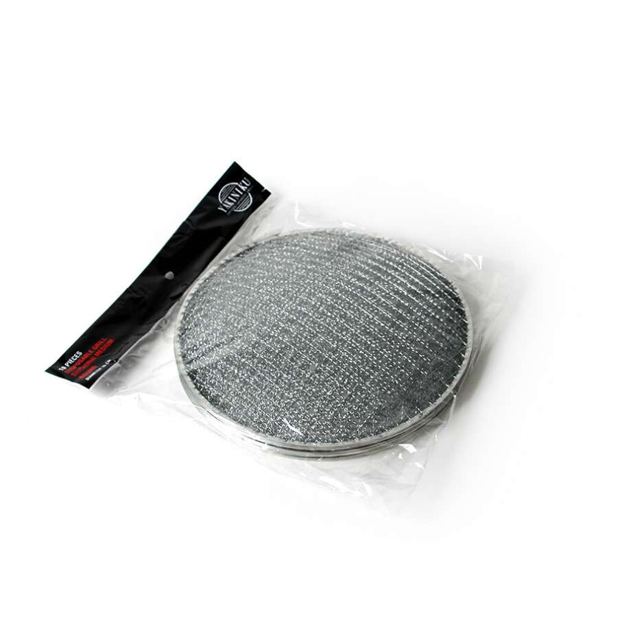 shichirin tafelgrill rond accessoire wegwerp rooster 10 stuks