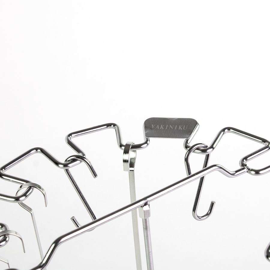 bbq accessoire tandoorrek met 6 haken en spiezen