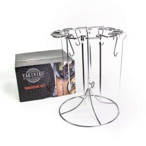 bbq accessoire tandoorrek met 6 haken en spiezen