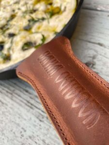 valhal bbq accessoire handvatbeschermer leder