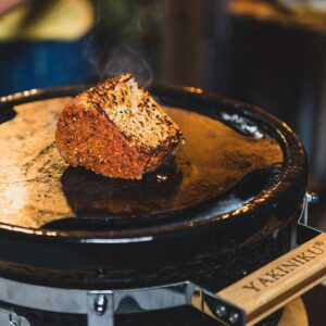 shichirin tafelgrill rond accessoire teppanyaki plaat