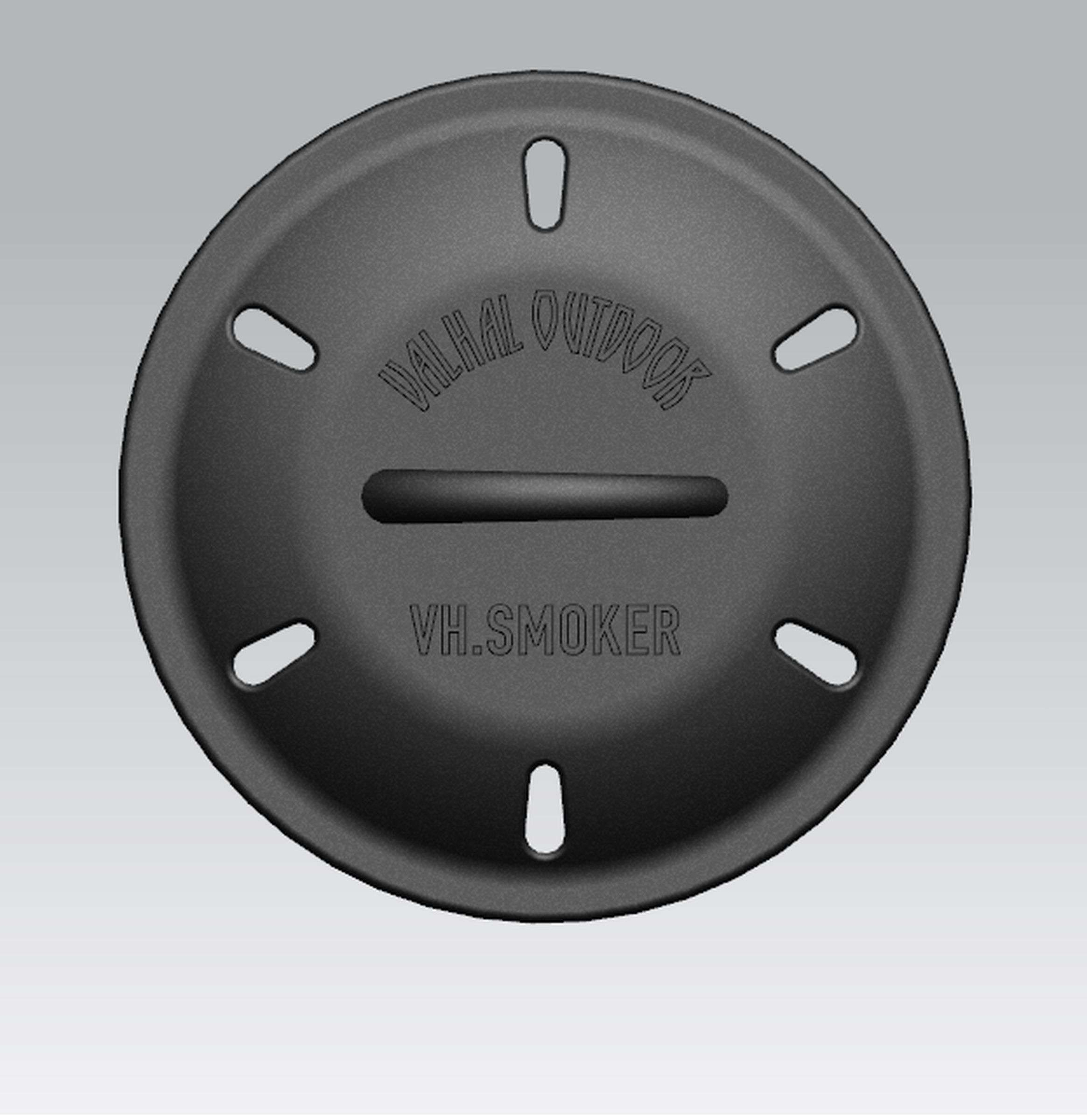valhal bbq accessoire rookbox gietijzer ø 17 cm