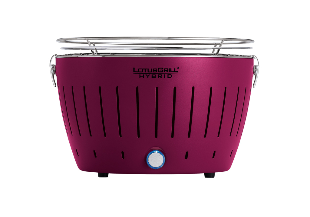 lotusgrill classic hybrid tafelbarbecue Ø350mm paars