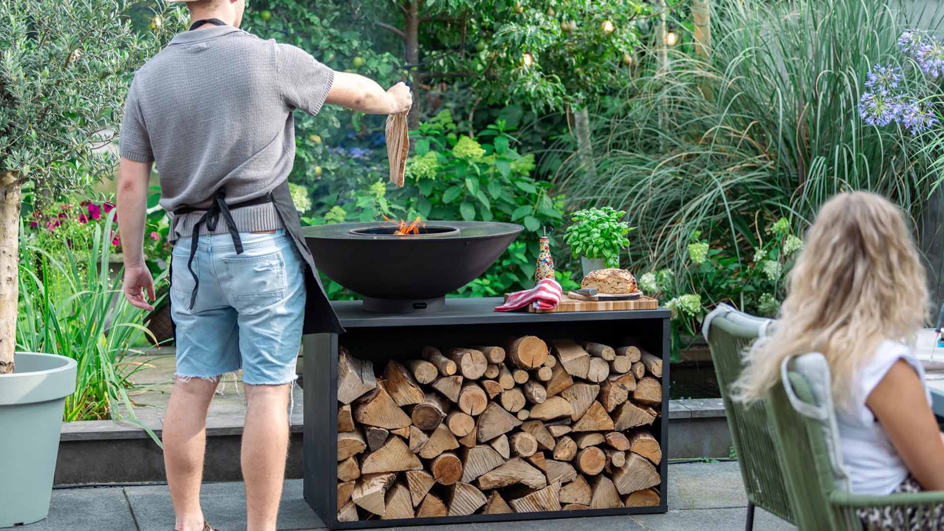 onyx bbq tafel 80 cm zwart