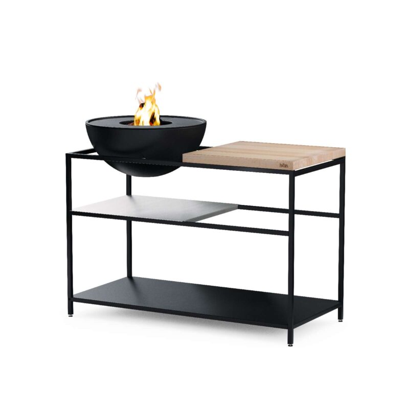 fire kitchen buitenkeuken met bowl 57 vuurschaal