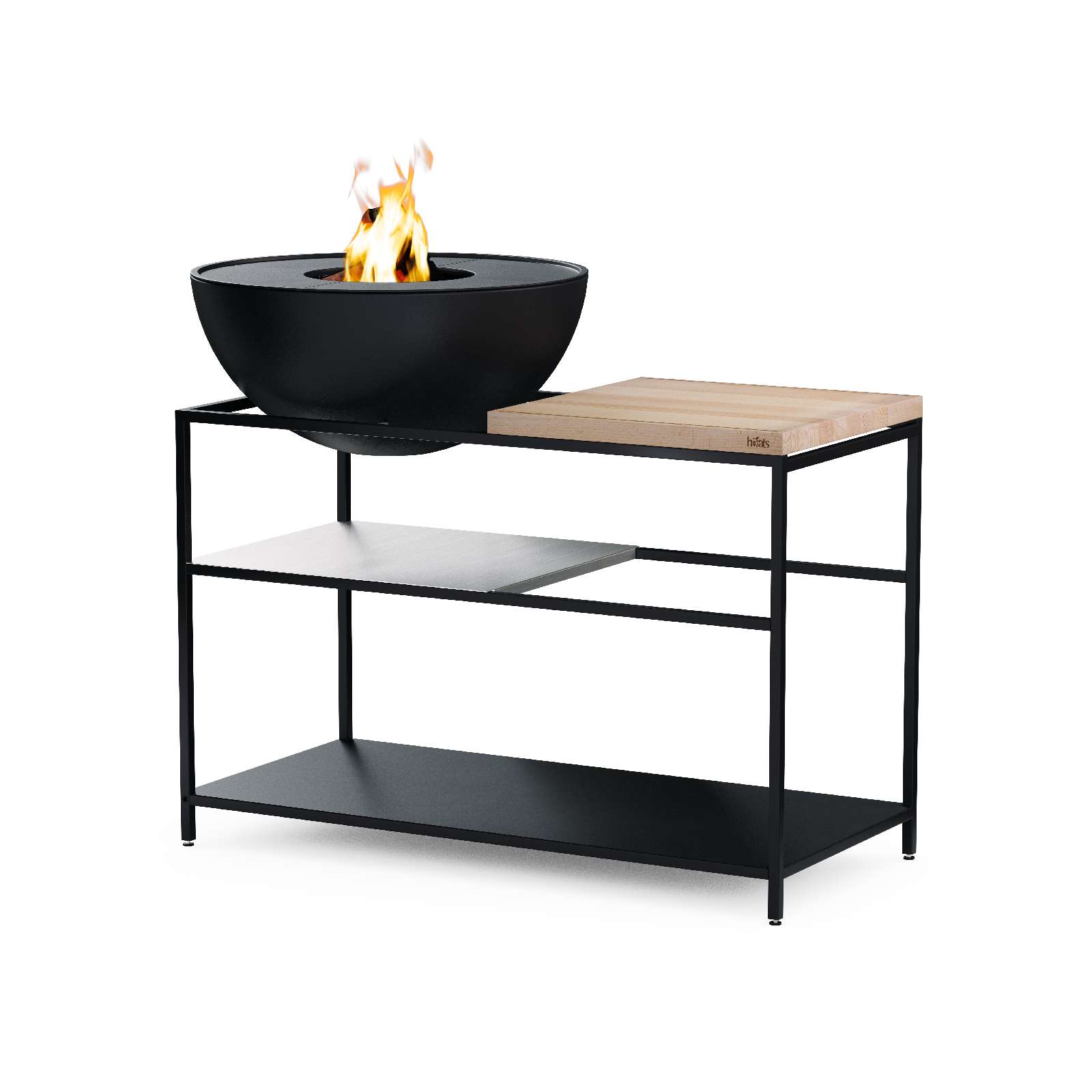 fire kitchen buitenkeuken met bowl 70 vuurschaal