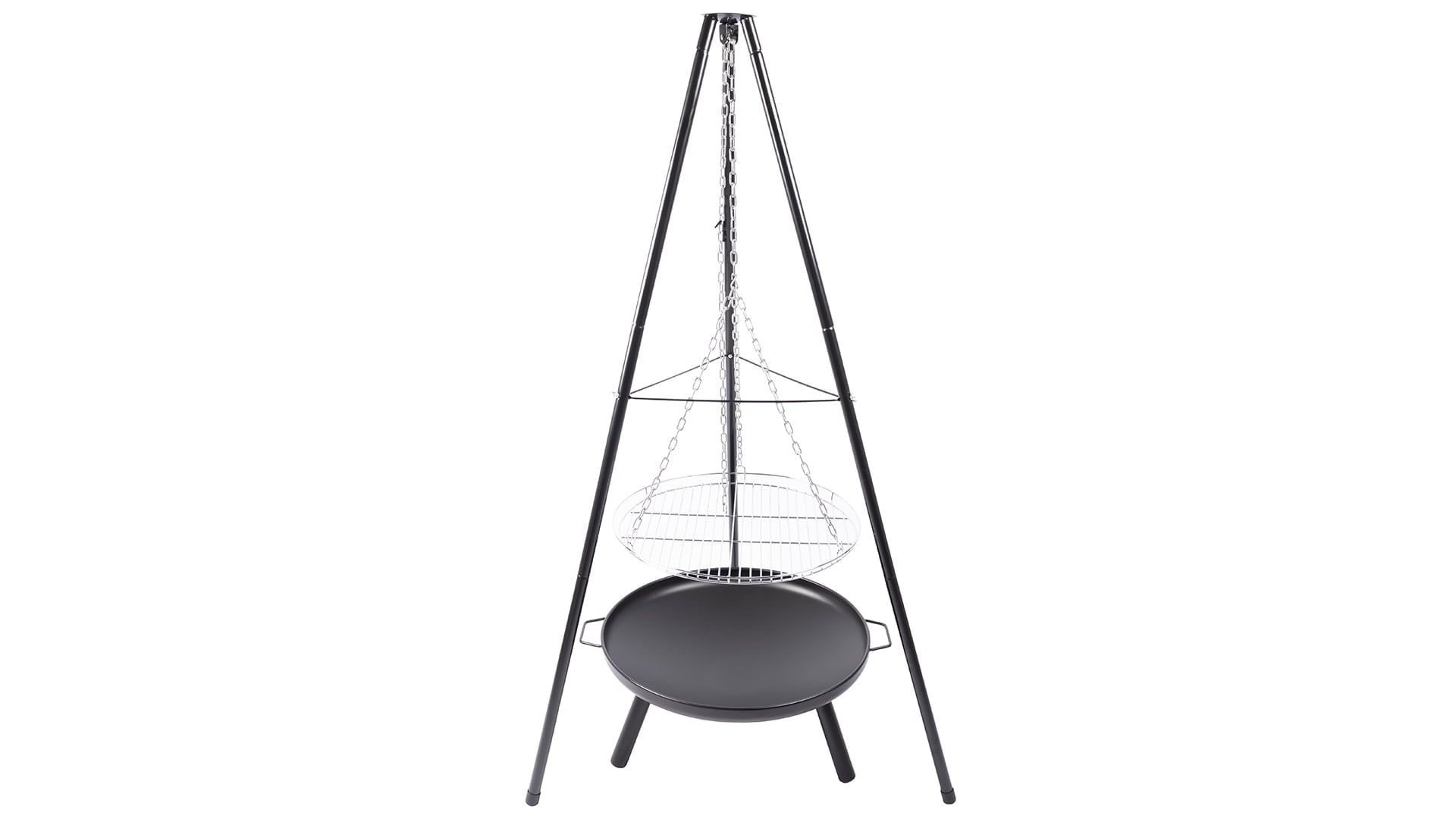 el paso barbecue tripod zwart/zilver