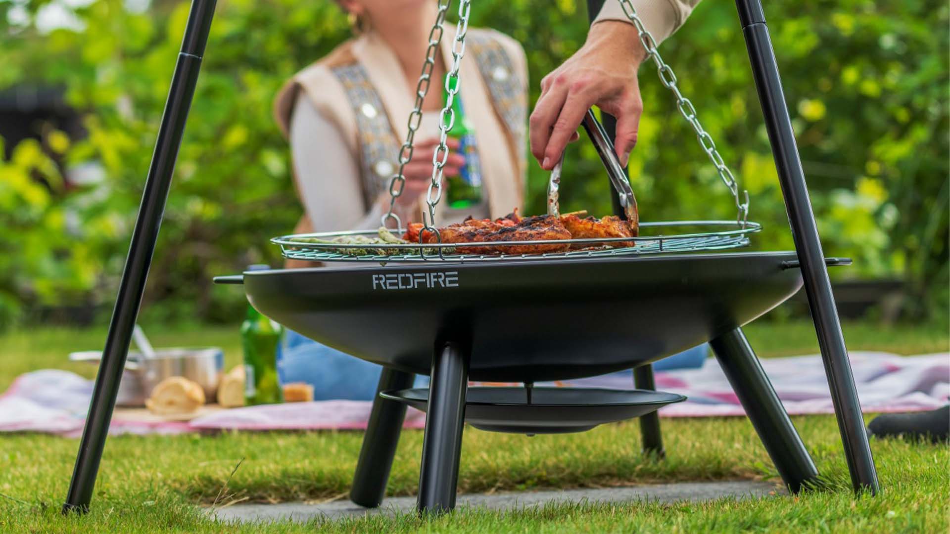 el paso barbecue tripod zwart/zilver