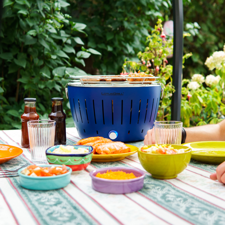 lotusgrill classic tafelbarbecue Ø350mm diepblauw