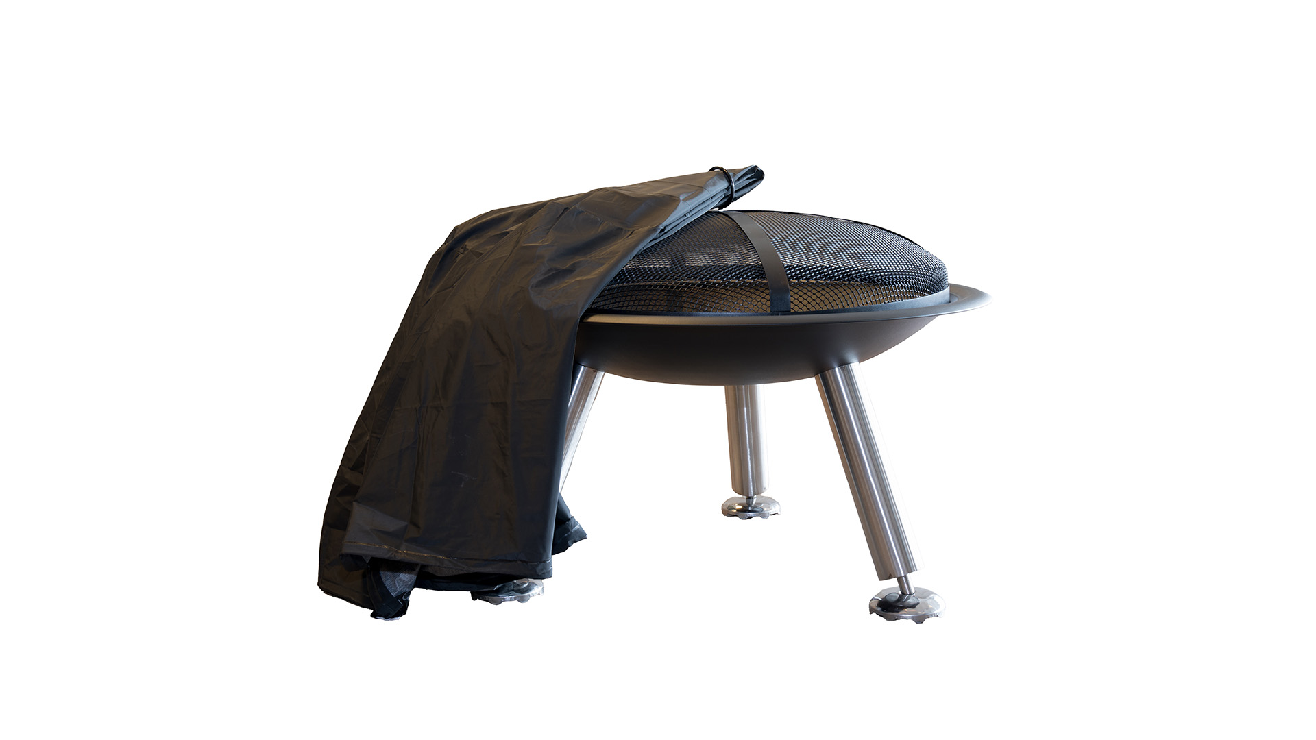 cover firepit l zwart