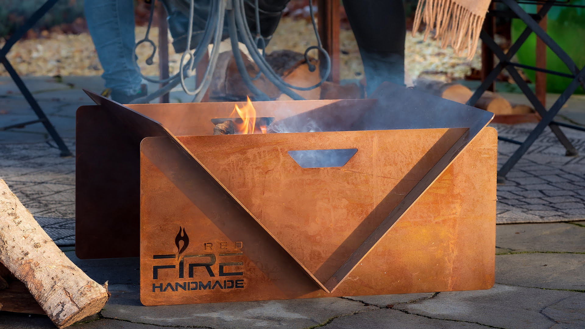 v vuurschaal handmade roest