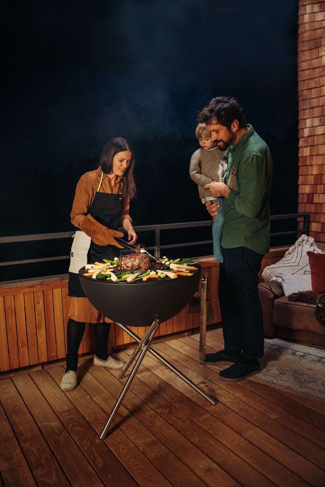 bowl 70 vuurschaal plancha bbq set hoog