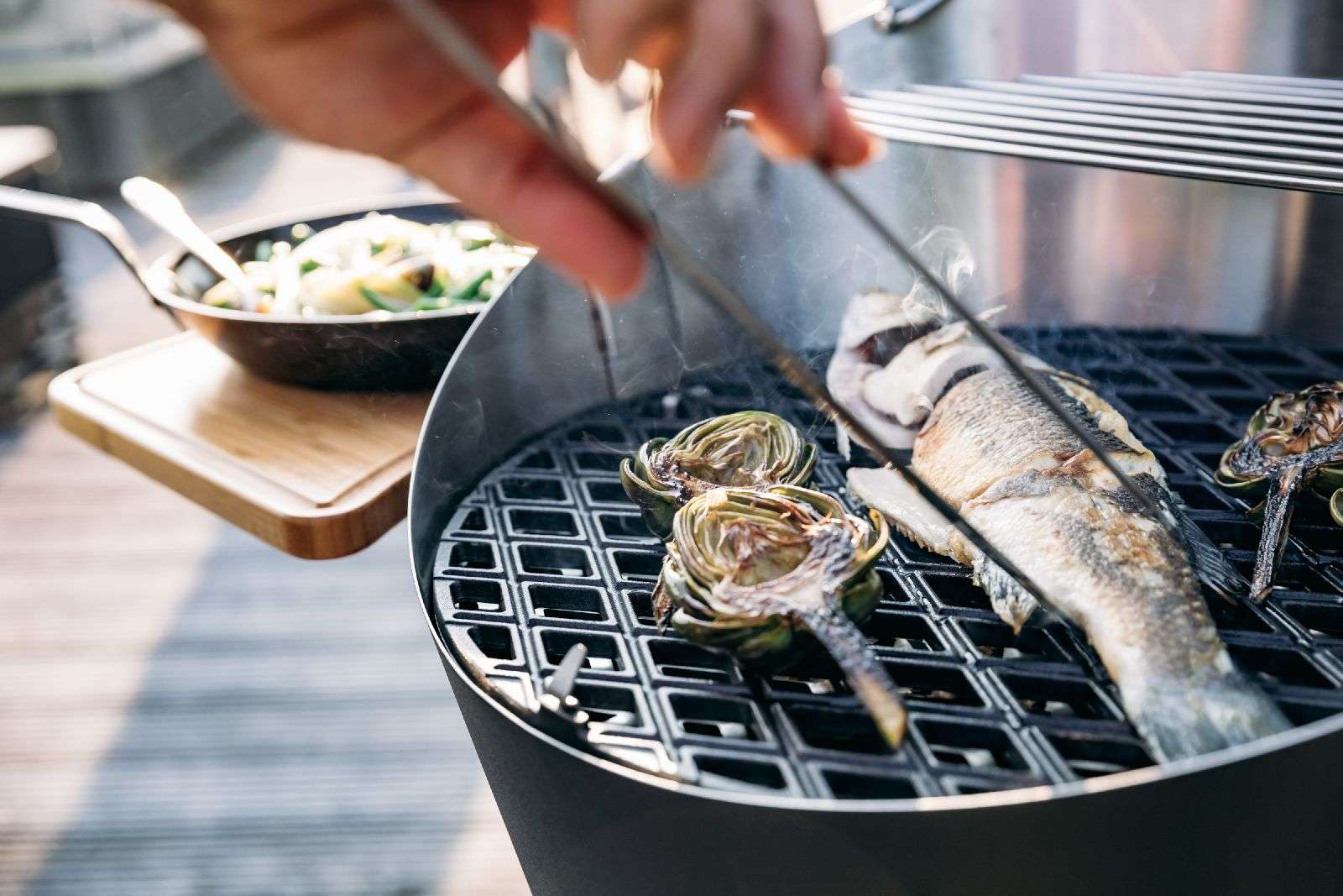 cone barbecue grillrooster gietijzer 46 cm
