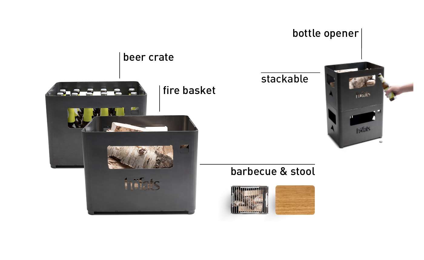beer box vuurkorf