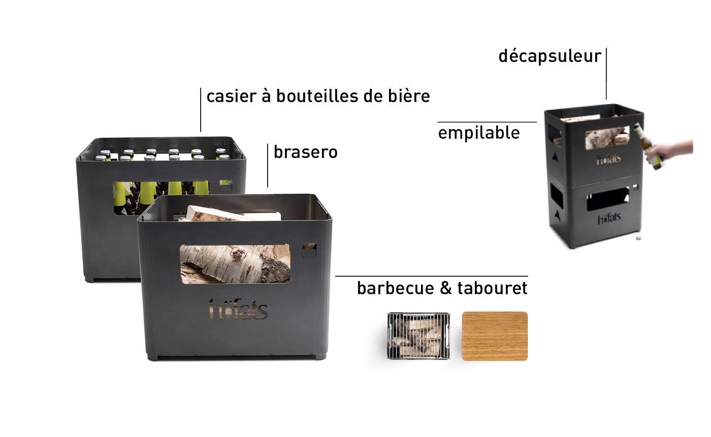 beer box vuurkorf