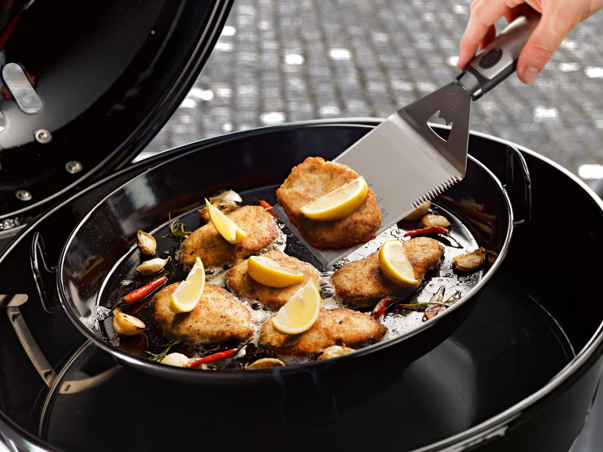 bbq accessoire pizza plaat klein set 2 van stuks