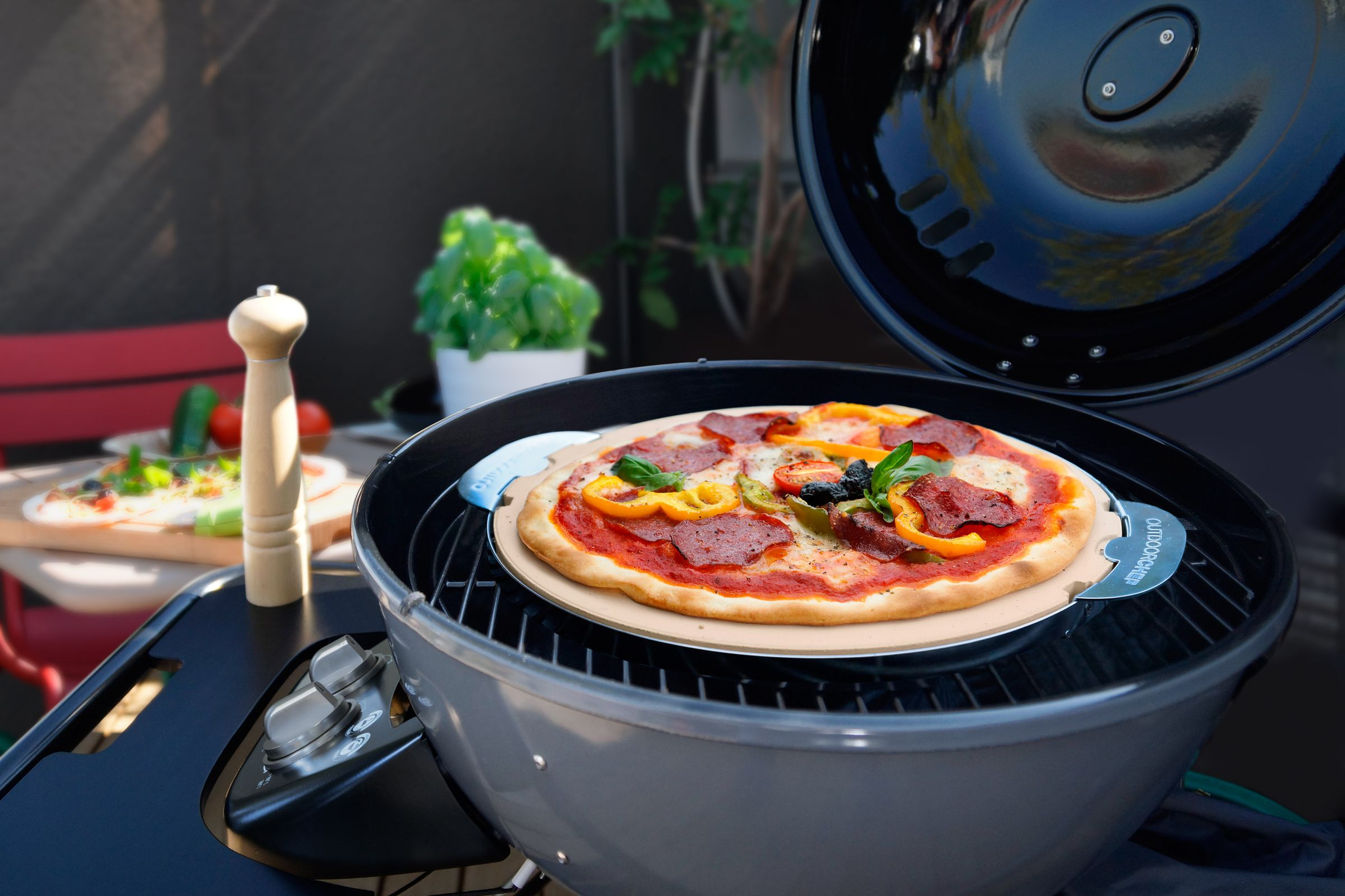 bbq accessoire pizza steen voor type 570