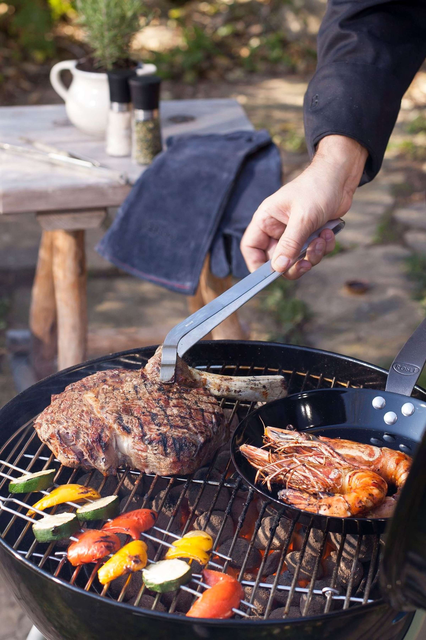 barbecue houtskool no. 1 f50 sport met beschermhoes
