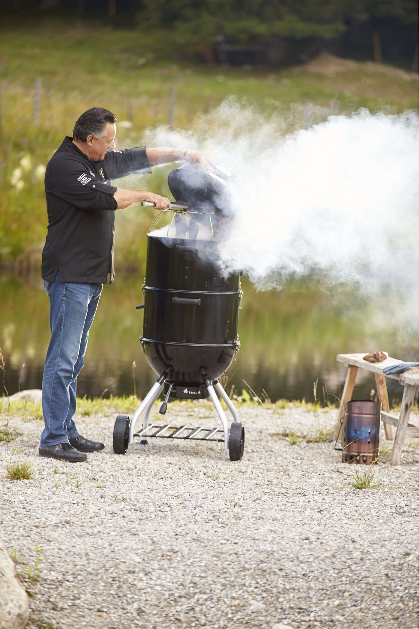 barbecue houtskool no.1 f50 s smoker