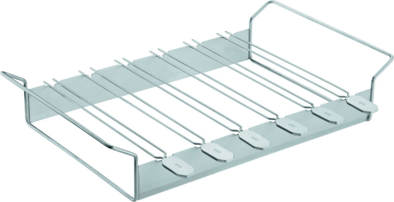 bbq accessoire spiezen met houder set van 6 stuks