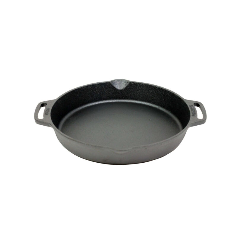 skillet gietijzer met handgrepen 30 cm
