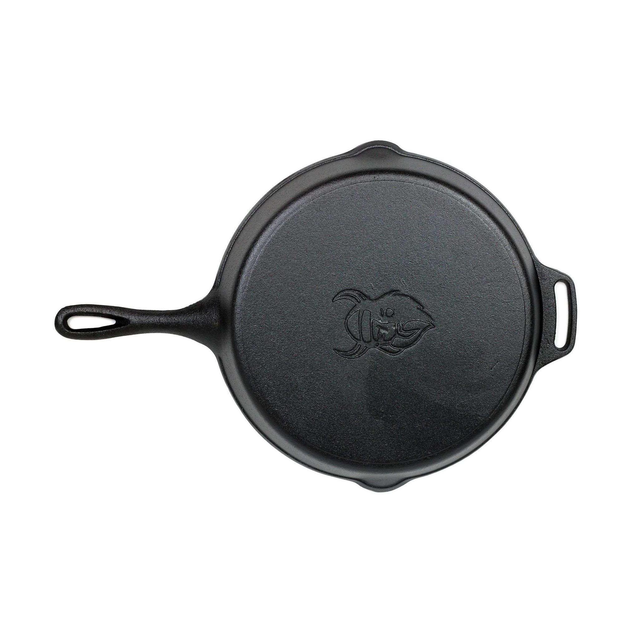 skillet koekenpan gietijzer met steel Ø 30 cm