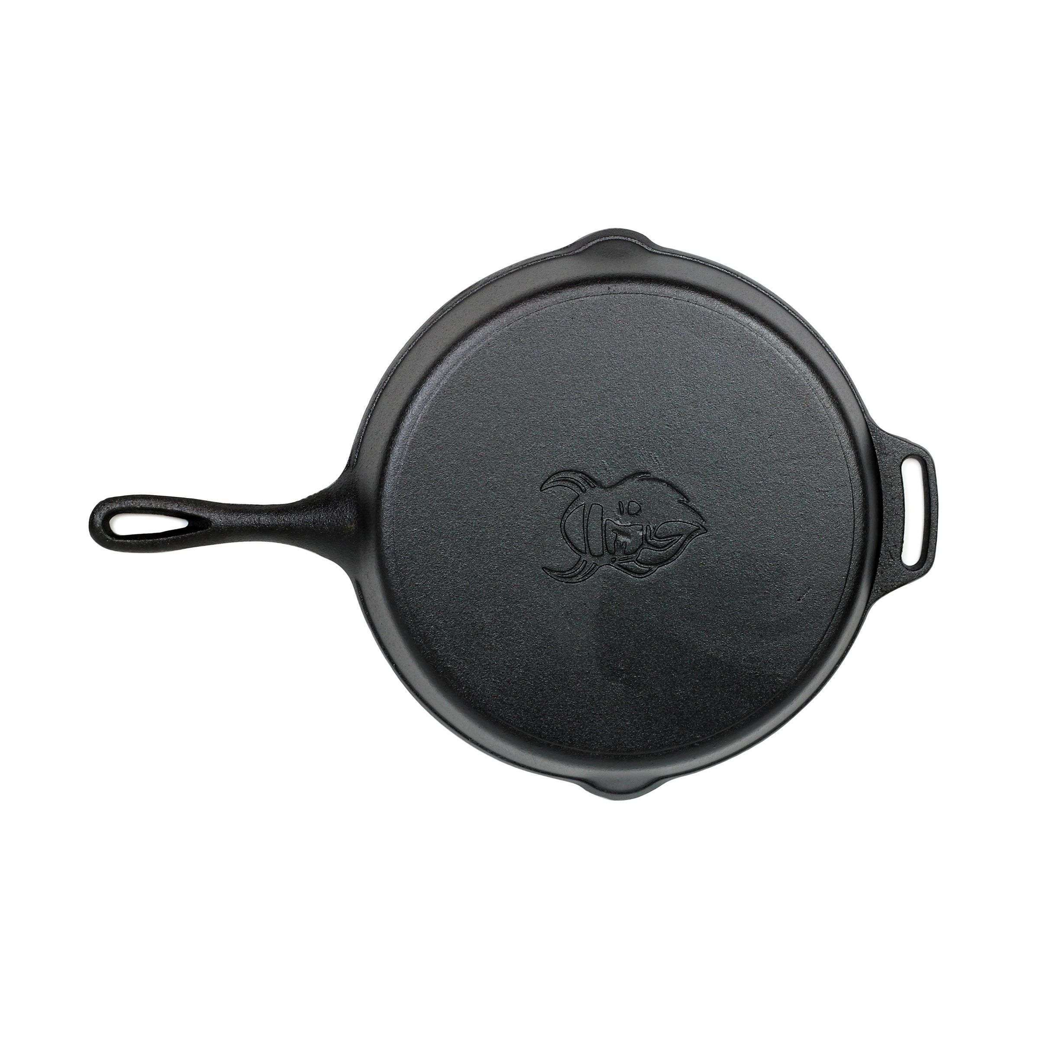 skillet koekenpan gietijzer met steel Ø 30 cm