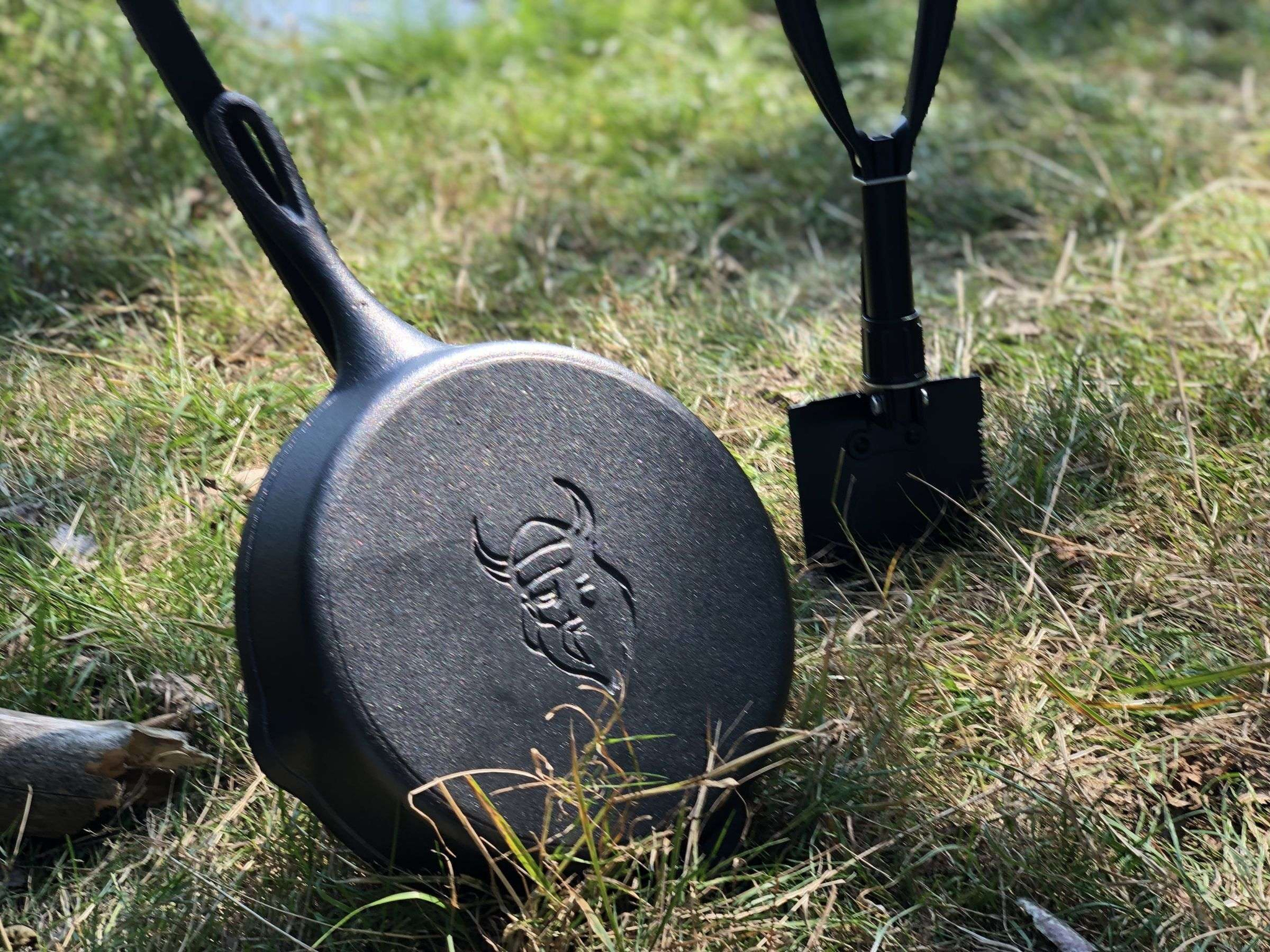 skillet koekenpan gietijzer met steel Ø 25 cm