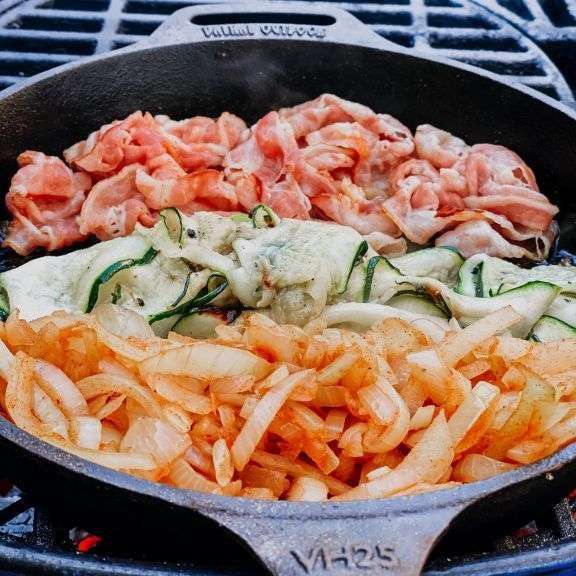 skillet koekenpan gietijzer met steel Ø 25 cm
