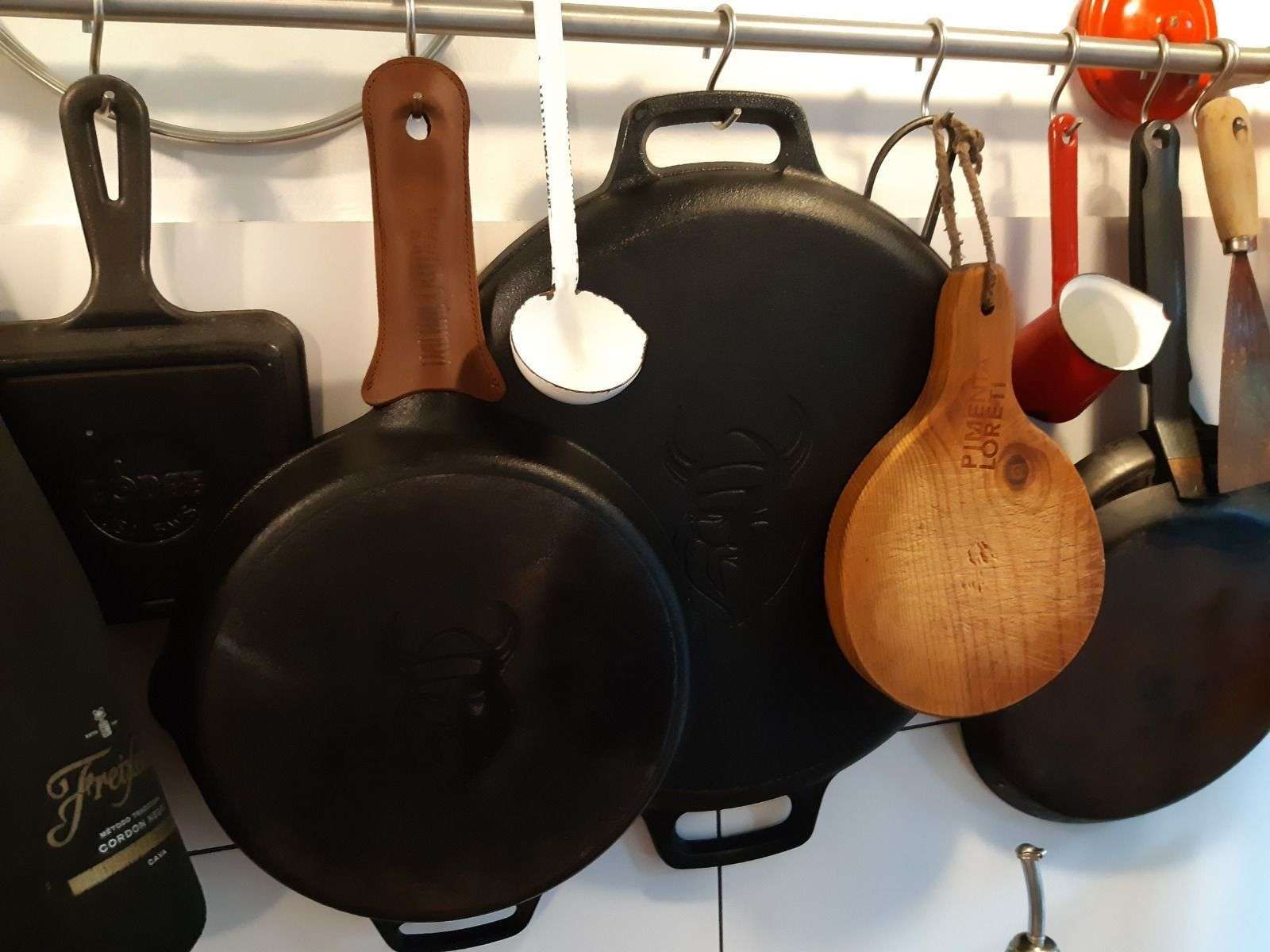 skillet koekenpan gietijzer met steel Ø 25 cm