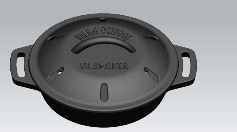 bbq accessoire rookbox gietijzer Ã¸ 17 cm