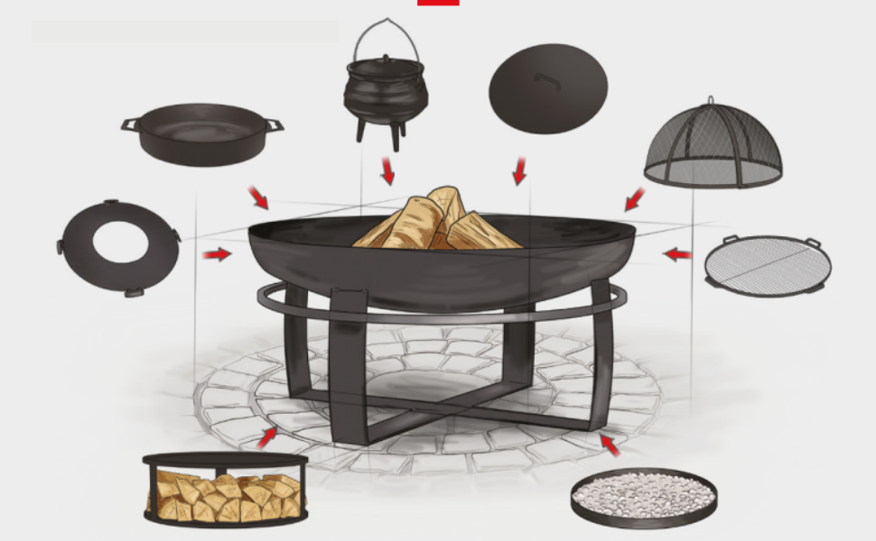 80 cm fire bowl “porto”