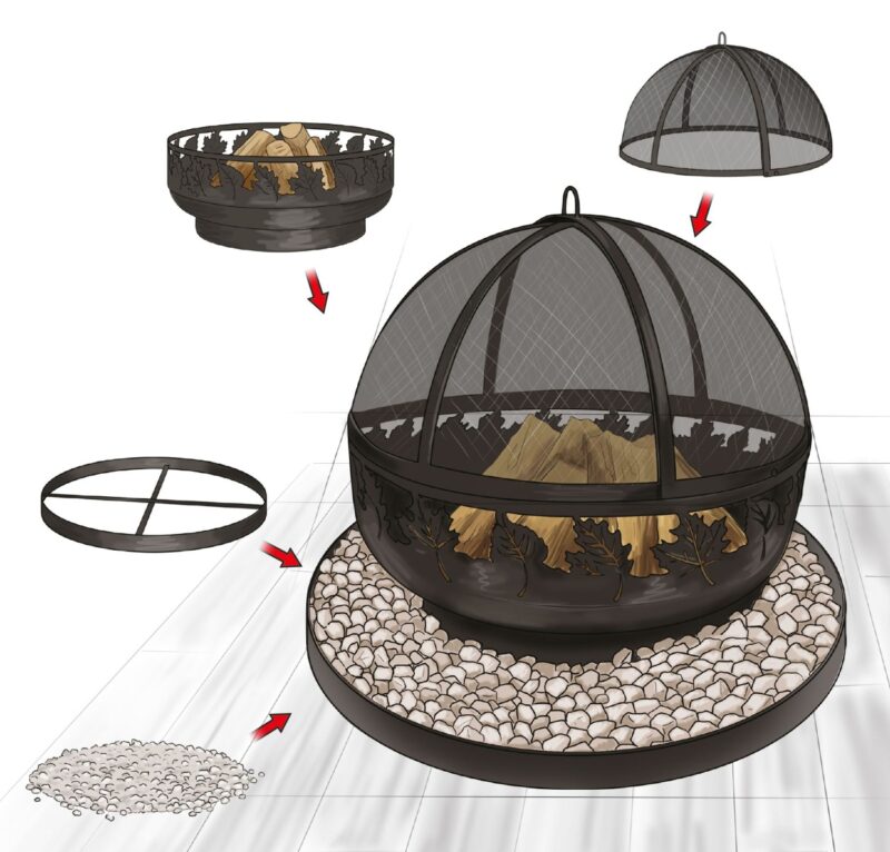 80 cm fire bowl “toronto”