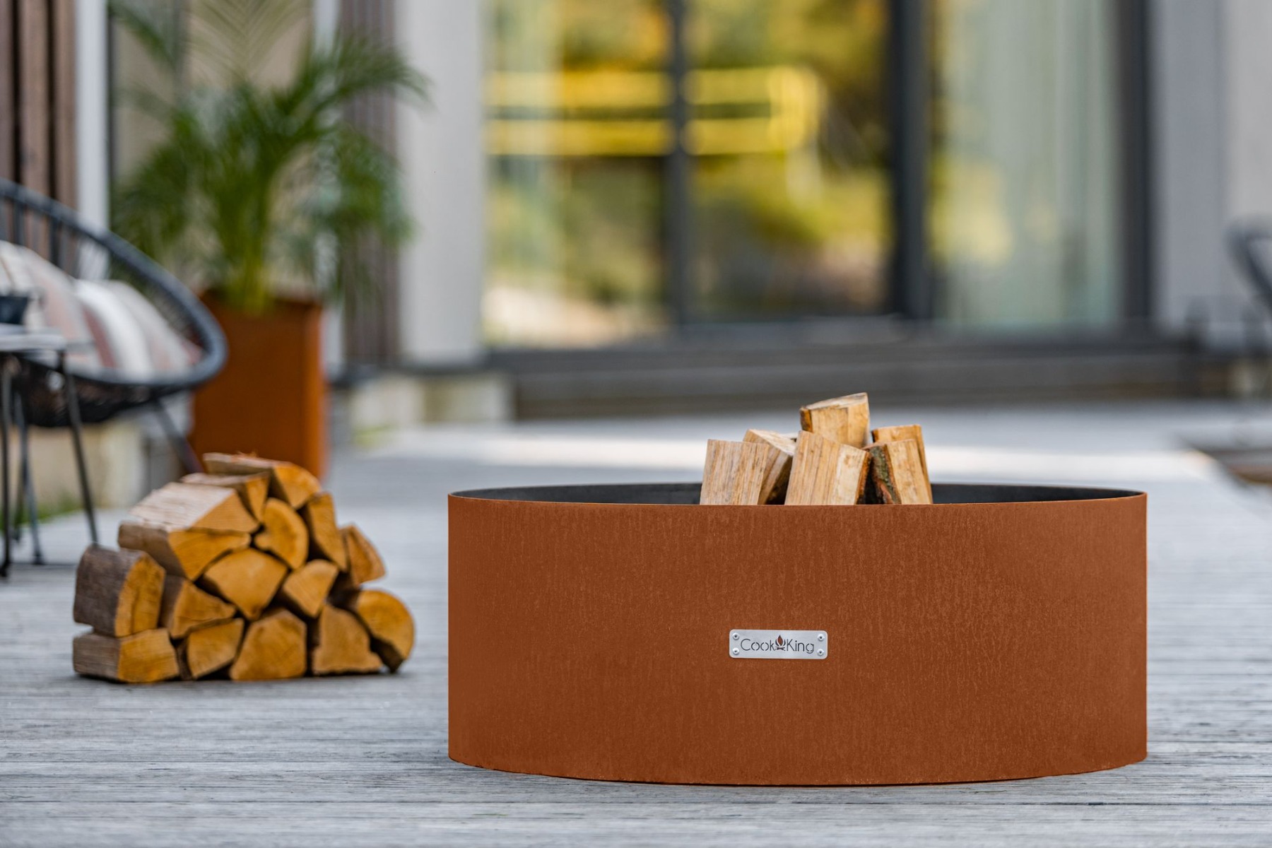 60 cm fire bowl “bourbon”
