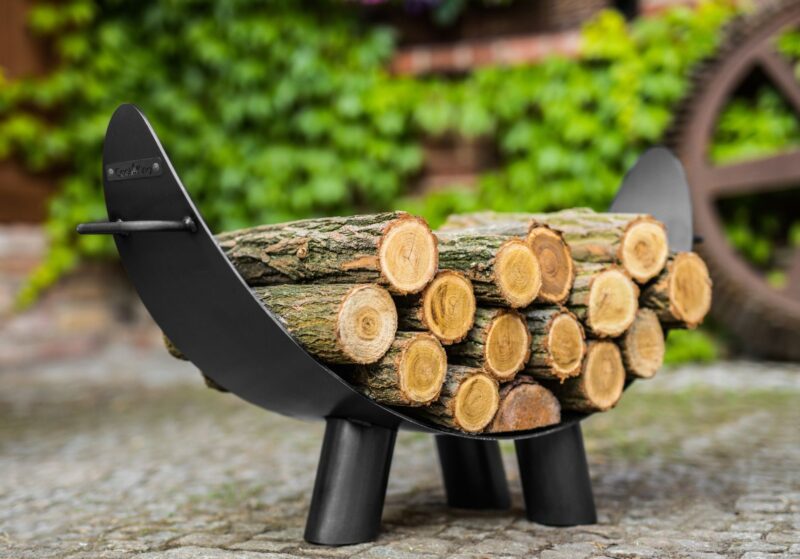 outdoor wood rack “mila”