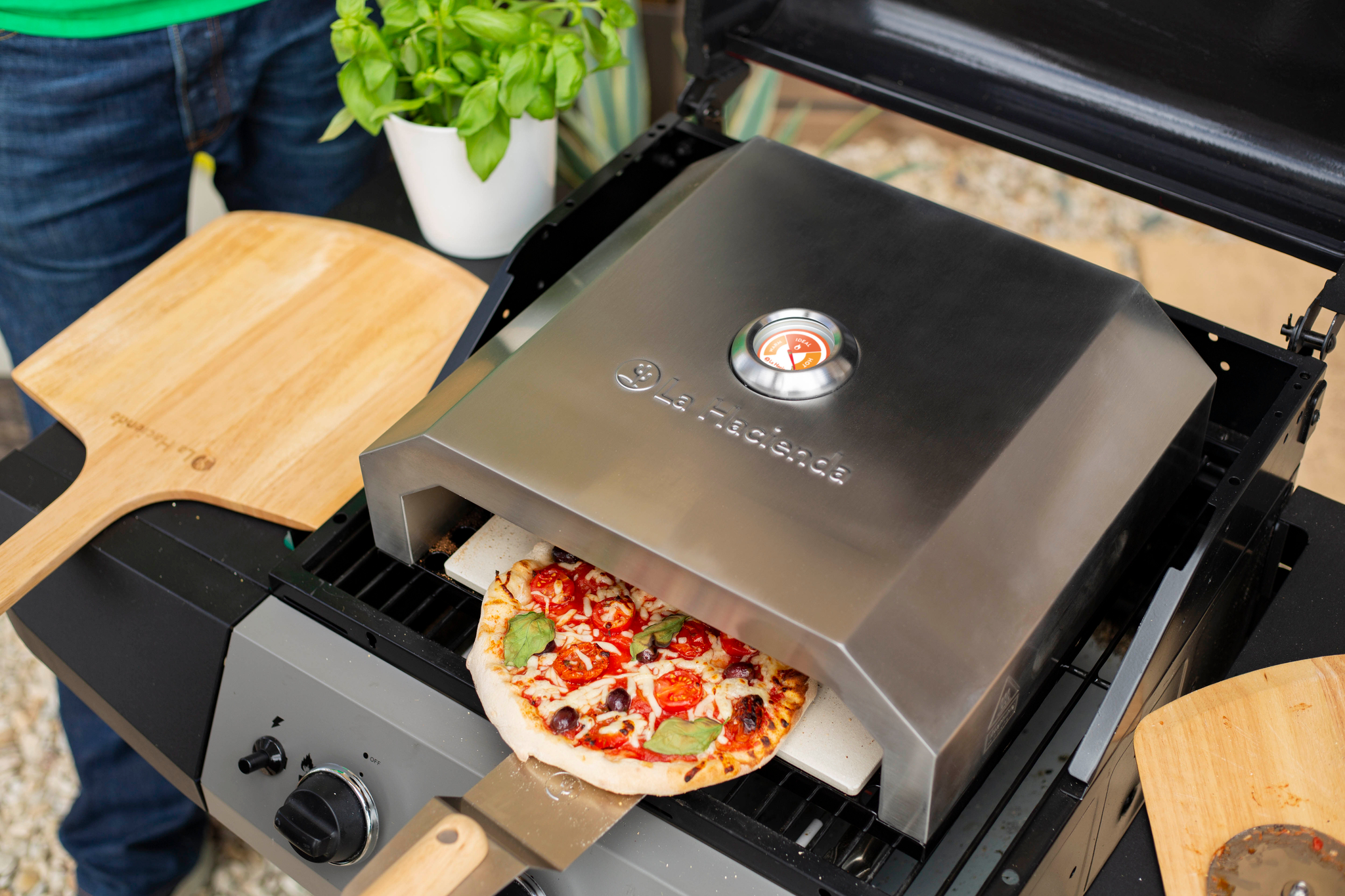 bbq pizza oven stainless steel