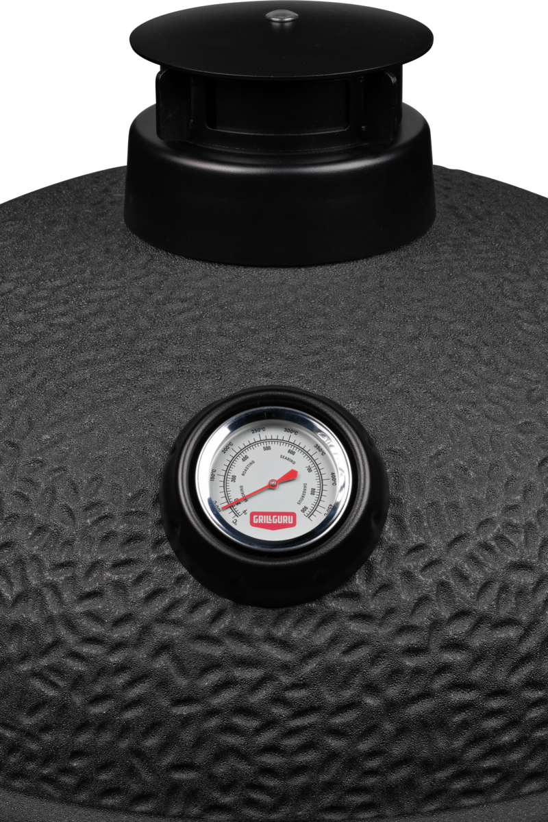 grill guru prime matt black medium – keramische kamado bbq Ø40 cm