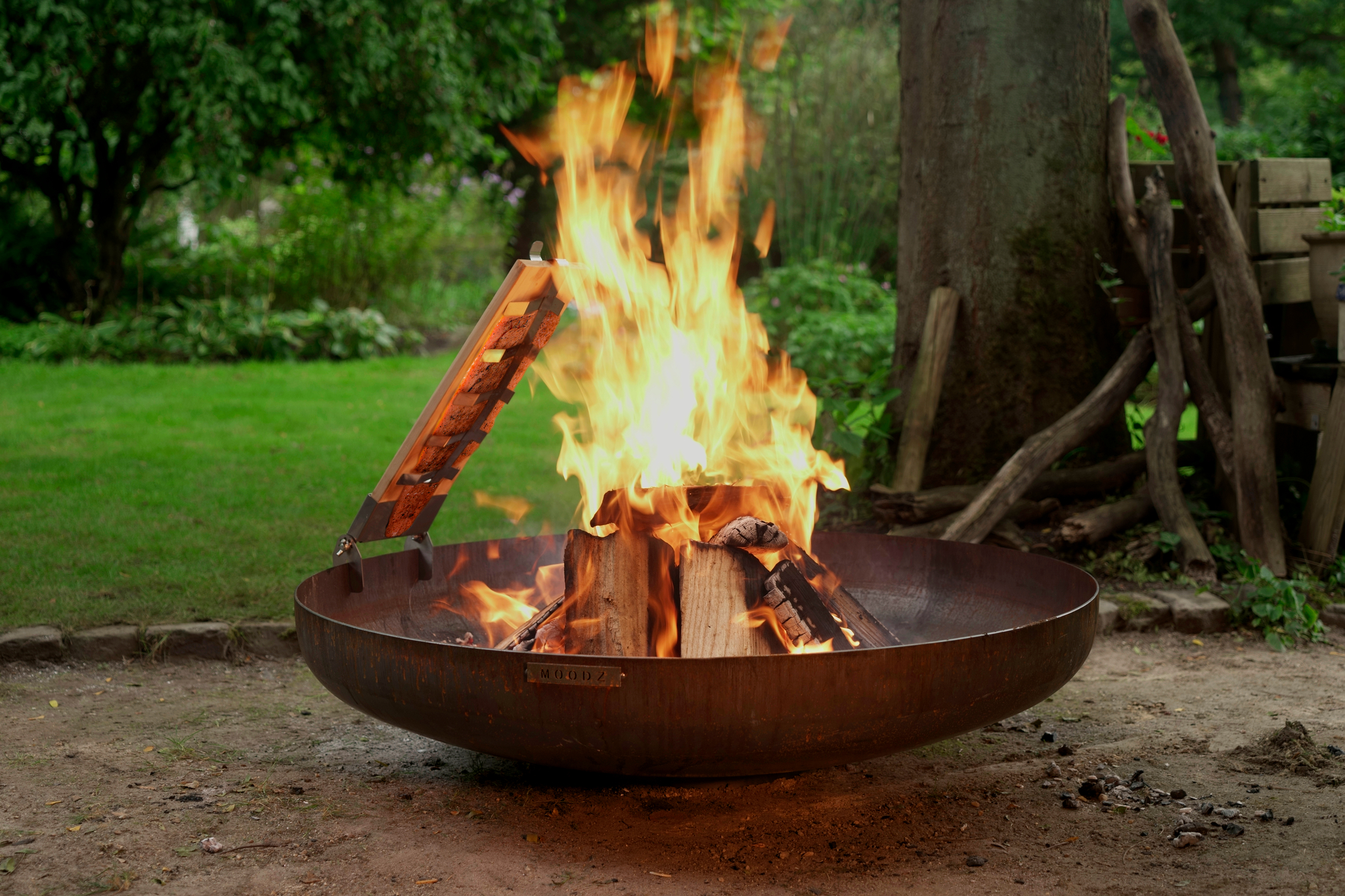 moodz fire bowl 150 corten steal