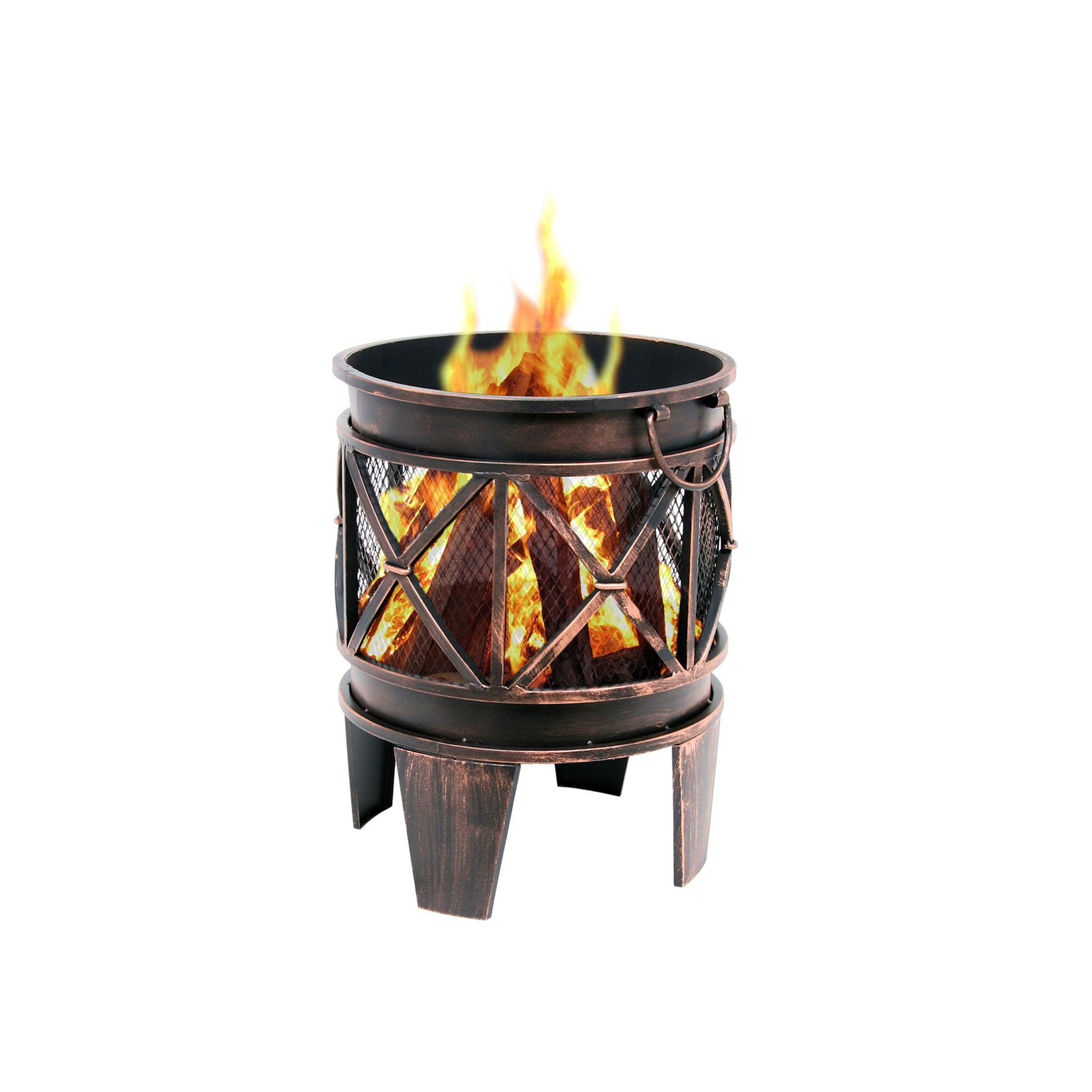 heat firecask firepit