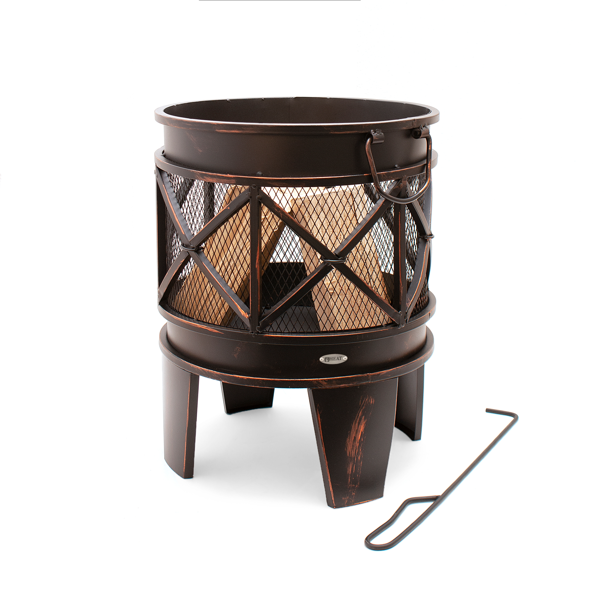 heat firecask firepit