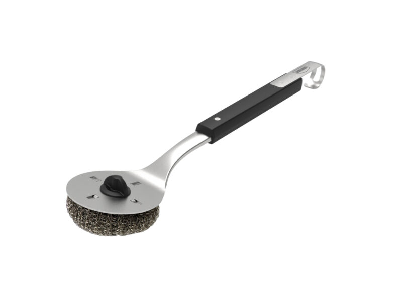 grill guru bbq round brush – ronde rvs grillborstel