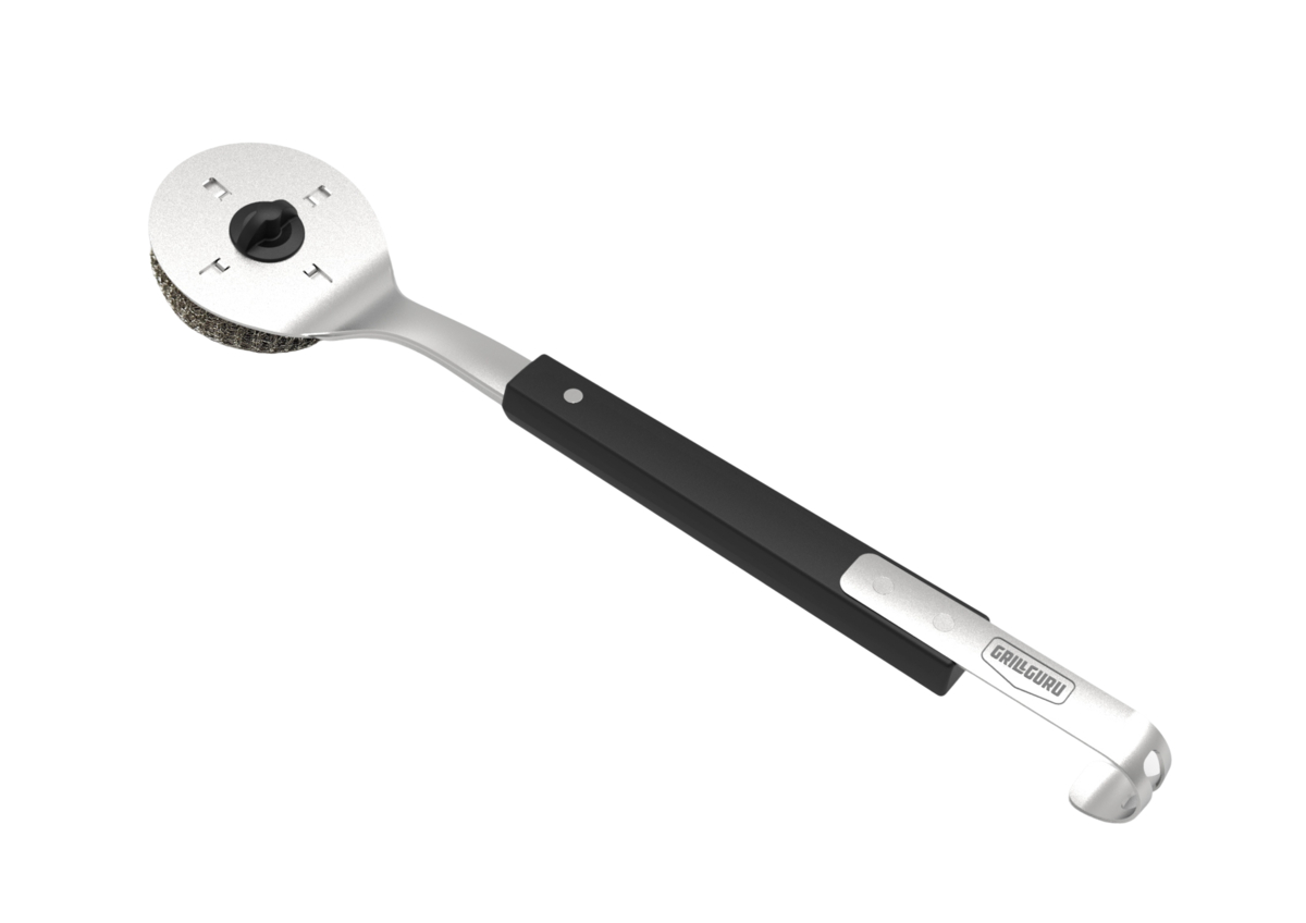 grill guru bbq round brush – ronde rvs grillborstel