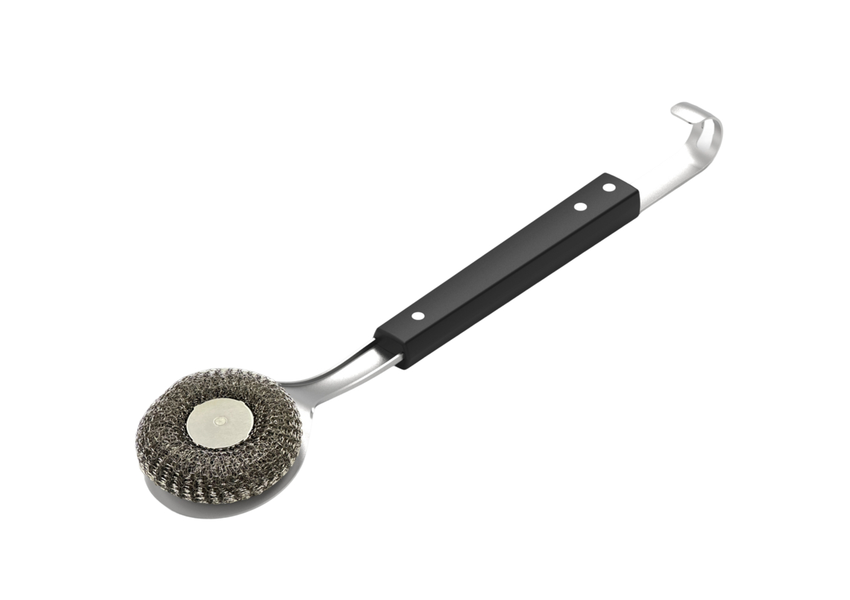 grill guru bbq round brush – ronde rvs grillborstel